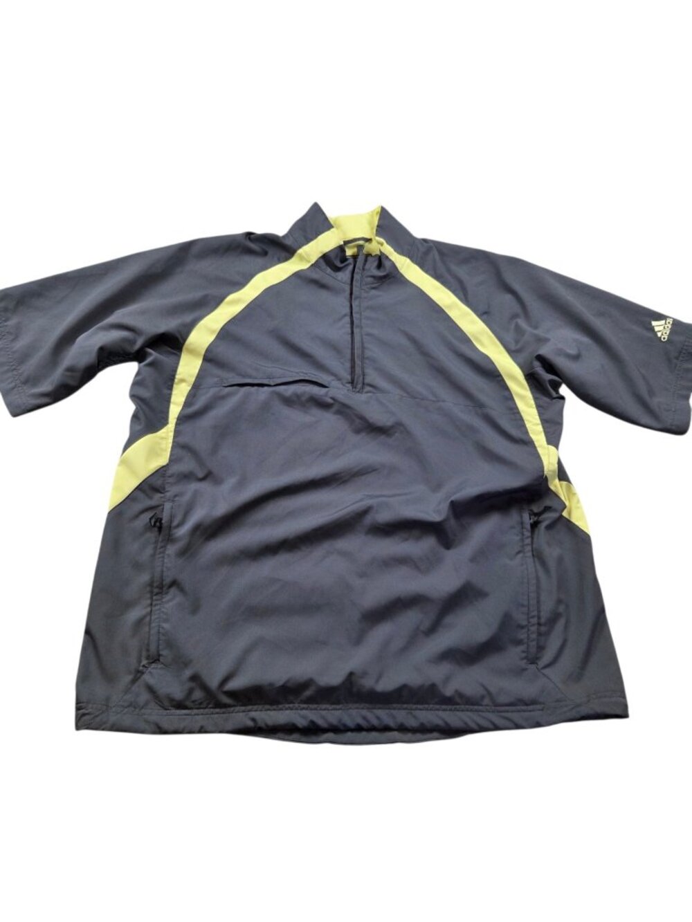 Adidas ClimaProof  Pullover Windbreaker Jacket Mens Large Gray Zip